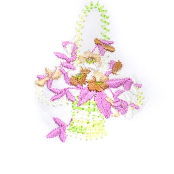 Handkerchiefs / Womens/ Girls / 6 Piece Set / White/Flowers / 100% Cotton - NWT - Picture 4 of 5